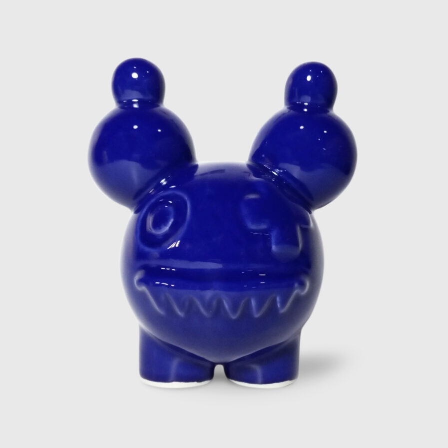 blue ceramic creature by ricardo milne