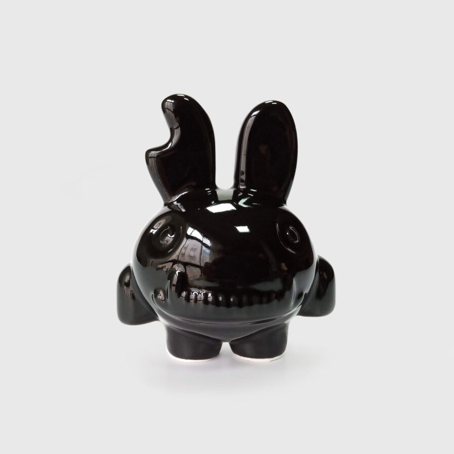 rabbit black ceramic