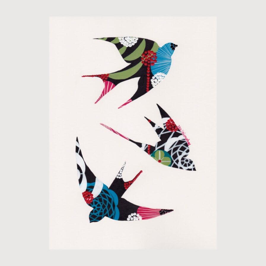 Print Swallows - Lis na Apaixonarte