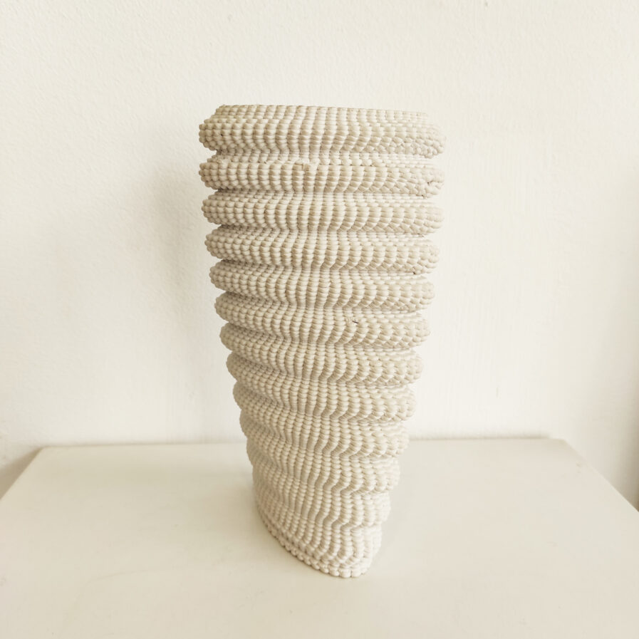 3d print twisted white jar