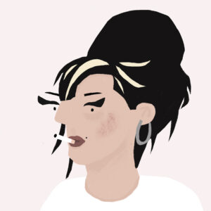 Retrato de Amy Winehouse por Adriana Fontelas