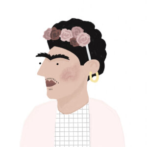 Frida Kahlo portrait by Adriana Fontelas