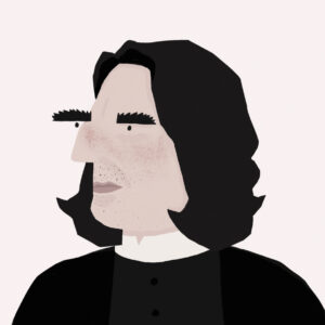 Retrato de Severus Snape por Adriana Fontelas