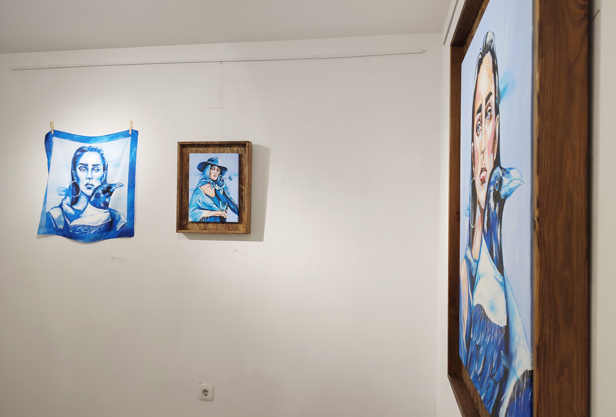 opening art exhibition moça sem pranto by marita at apaixonarte gallery