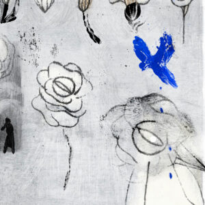 Detalhe de lustração de flores por Eva Evita
